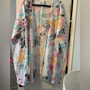 C&C California Tropical Print Coverup